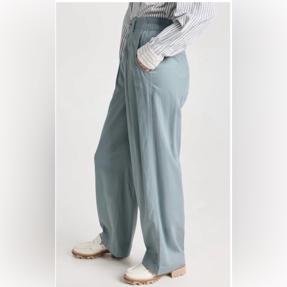 Madewell The Neale Straight- Leg Drapeweave Pant-NWOT-size 14 - Picture 3 of 9